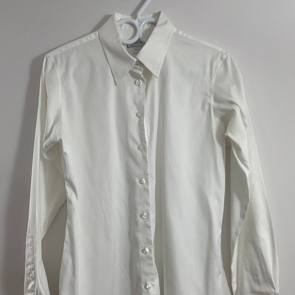 Lady Hathaway Classic White Blouse, M
